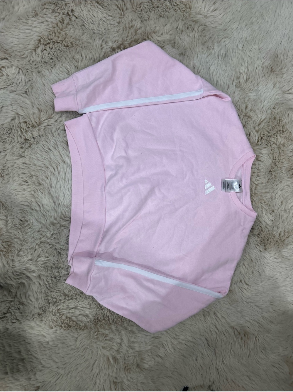 Adidas crop top sweat shirt